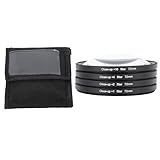 クローズアップフィルターキット、マクロレンズフィルターセット、詳細な撮影用の+1、+2、+4、+10レンズを備えたクローズアップキット、デジタルカメラ写真用の収納ポーチ付きカメラフィルター (72mm)