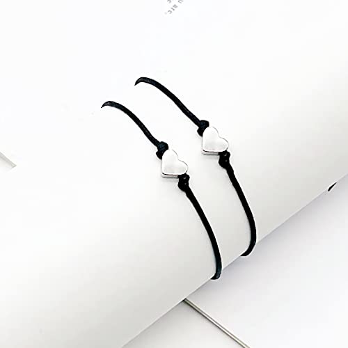 FUNGOS First Day of School Bracelets Back to School Gift Mother and Daughter Bracelets Set Mommy and Me Back to School Bracelet Heart Bracelets, Separation Anxiety Present - Image 4