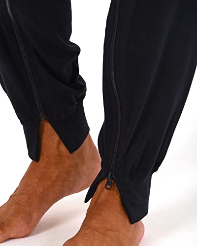 Men's Alzheimer's Clothing Jumpsuit Pajama Long Sleeve with Zipper at Back and Leg3