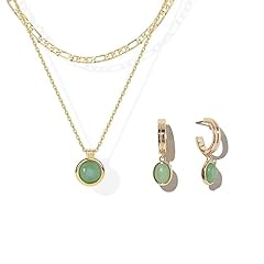 Layered Necklace and Earrings set