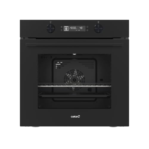 CATA MDS 8211 FB AIR FRYER Horno Multifunción Digital Integrable 60 cm, 73 L, 12 Funciones, Vapor Pro, Air Fryer, Clase A, Guía Telescópica, Cristal Negro