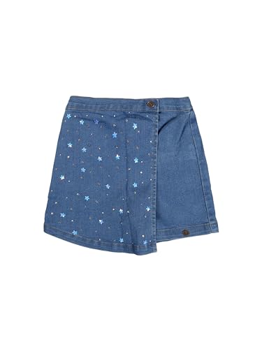 Image of KiddoPanti Girls Denim Over Lap Shorts