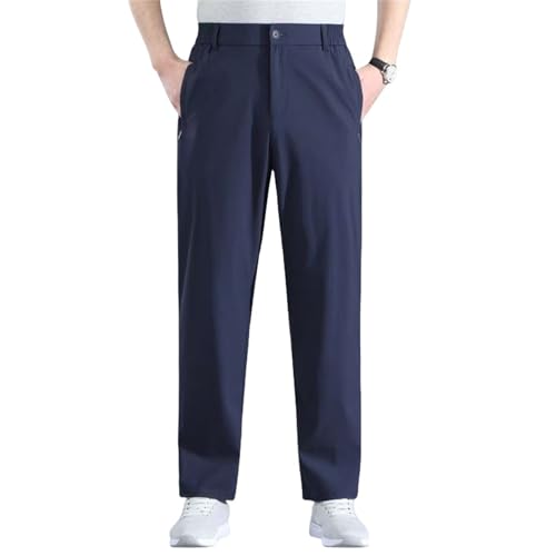 Caloset Cargo Stretch Pants Men's Super Stretch Loose Fit Comfortable Casual Work Trousers with Elastic Waist