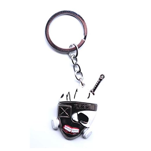 Tokyo Ghoul nyckelring med Ken Kaneki-mask