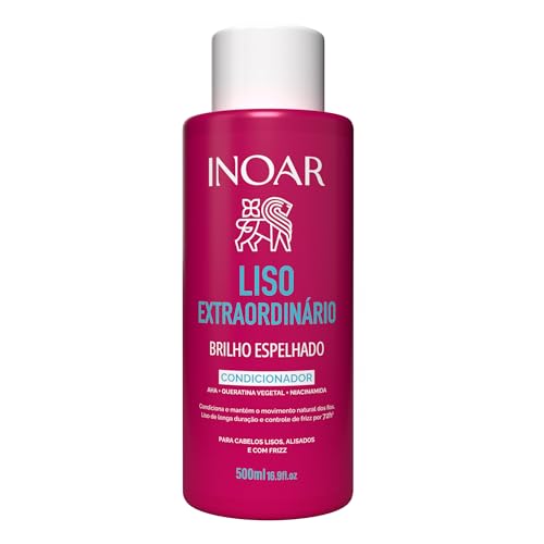 Inoar, Liso Extraordinário Condicionador Antifrizz com Brilho Espelhado 500ml