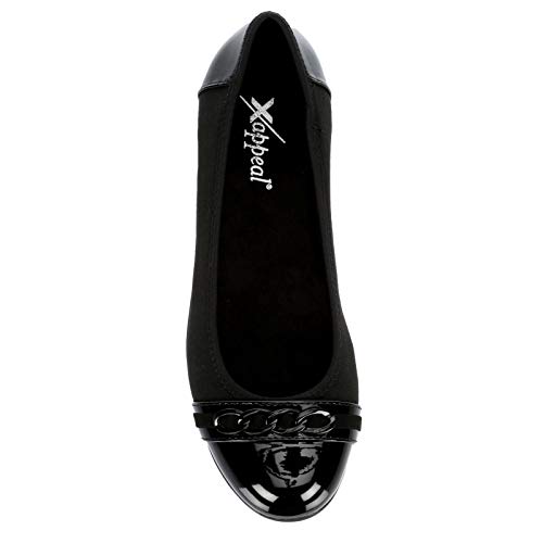 XAPPEAL Faye - Women's Slip-on Round Toe Accented Dress Ballet Flats4