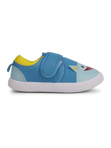 Image of Liberty Lucy&Luke BASTIAN-60 Slip-on Casual Shoes for Kids with PVC Sole | PU Upper Sneakers | Quick-Wear Velcro Closure | Padded Foam Insole | Stylish, Lightweight & Comfortable Footbed