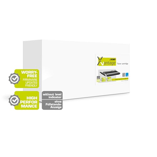 KMP Xvantage Toner Compatible avec HP 117A (W2071A) Cyan, pour HP Color Laser 150a, Color Laser MFP 178nwg, etc.