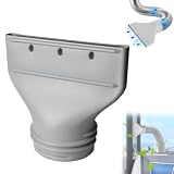 Adaptateur Tuyau Climatiseur Mobile, Raccord plat pour tuyau d’échappement, Adaptateur Plat pour Tuyau D'évacuation de Climatisation 130/150 mm, Pour Fenêtre Et Porte,Kit De Ventilation
