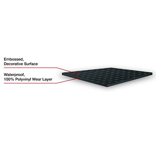 G-Floor Diamond Tread 7'6"X17' Garage Floor Mat In Slate Grey #TOP6