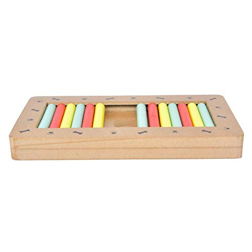 Brinquedo lento para animais de estimação, Brinquedo de madeira para animais de estimação, Proteção