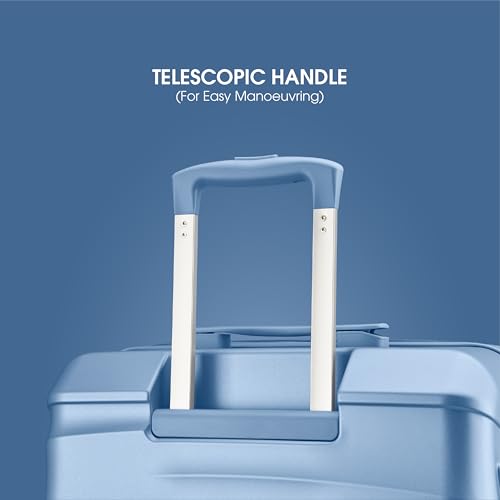 Image of Maleta Crescent Set of 3 | Small + Medium +Large |TSA Lock,Expandable,Anti-Theft Zipper,Wet-Dry Compartment | Trolley Bags | Luggage |Suitcase for Travel(Blue, Set of 3 (Small-Medium-Large))