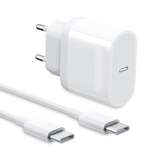 iPad Ladekabel USB C, iPad Pro Ladegerät Ladekabel mit Netzteil 20W Schnellladegerät mit 2M USB C Kabel Schnellladekabel für iPad 11 10 Generation Pro Air Mini