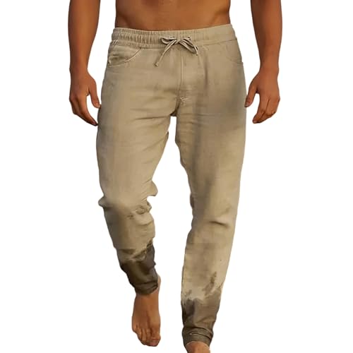 Pantalon de yoga en lin de qualité supérieure homme