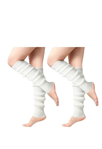 Image of Passionbility Leg Warmers for Women 80s, Ribbed Knit Long Socks Leg Warmer