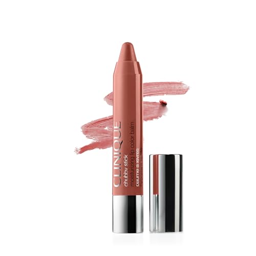 Clinique Chubby Stick Tinted Lip Colour Balm | With Shea Butter | Moisturizing + Hydrating | Natural-Looking Lip Tint Plushiest Pink