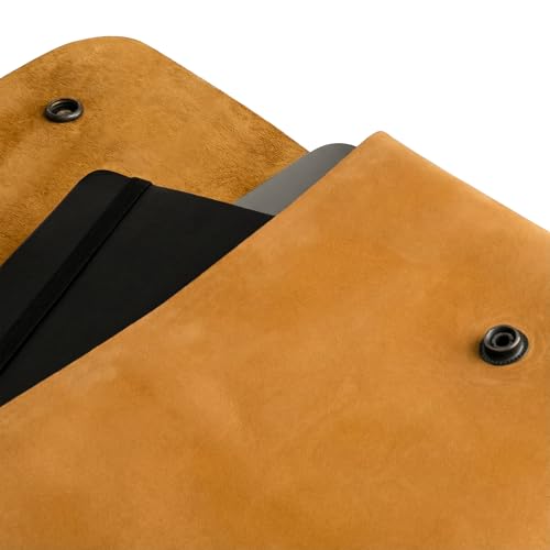 Image of Hide & Drink, Vintage Folder Document Holder, File Case, A5 Binder, Envelope Portfolio, Full Grain Leather, Handmade, Old Tobacco