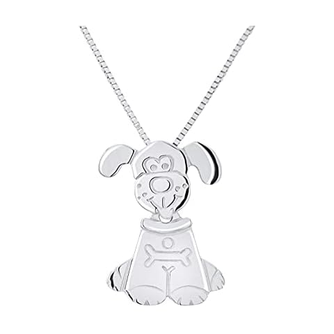 Rhodium-Plated Children's Dog Pendant Cover