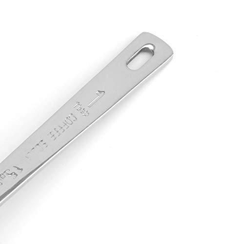 Hedume Pacote com 9 Colheres de Café, Colher de Aço Inoxidável 304, Colher de Medição de Café 1 Colh