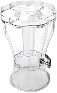 3.5 Gallon Beverage Dispenser with “Party-Top” Tray, Removable Ice-Cone,...