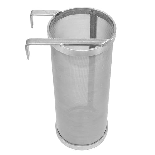 Stainless Hop Spider Beer Keg Dry Hopper Filter Screen Strainer 300 Micron Mesh for Home Beer Brewing Kettle Kegging Equipment (4 x10 inch)