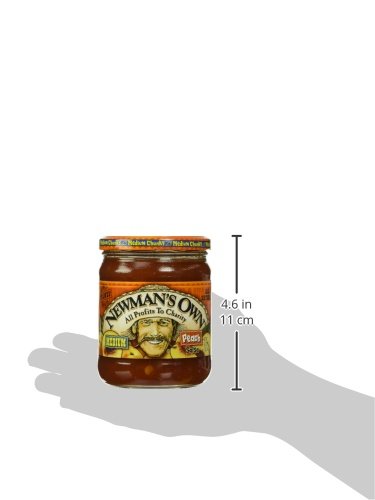Newmans Own Salsa, Peach, 16 Oz