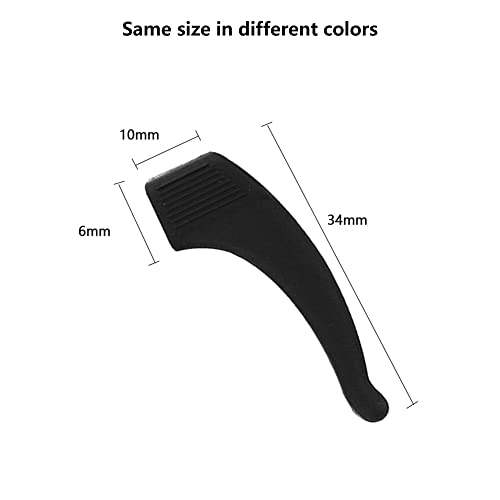 HAOBIN 20 works Silicone Non-Slip for Glasses Non-Slip Glasses Ear Hooks Glasses Temple Non-Slip Glasses Holder Silicone Comfort Silicone Glasses Holder Protection for Glasses and Sunglasses - Image 2