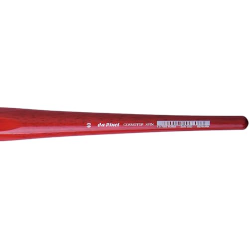 Image of da Vinci Watercolor Series 5580 CosmoTop Spin Paint Brush, Round Synthetic with Red Handle, Size 40 (5580-40)