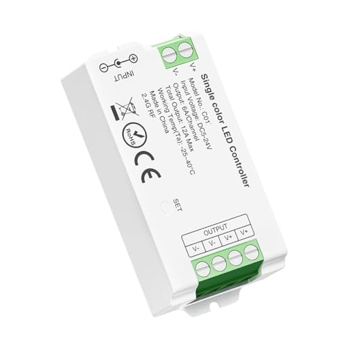 Contrôleur de bande lumineuse LED RGB+CCT 8 zones pour gestion d'éclairage WB5 et C01-05