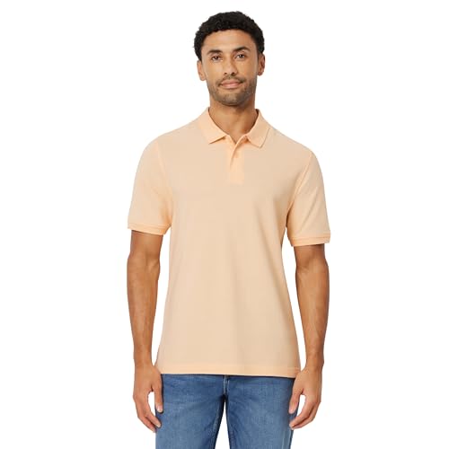 Image of Amazon Essentials Men's Regular-Fit Short Sleeve Cotton Pique Polo Shirt (Available in Big & Tall)