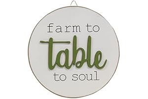 Farm to Table Plaque: Rustic Charm for Your Kitchen