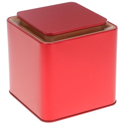 NIYANGLE Barattolo Sigillato in Ferro per tè Sfuso, Contenitore Pratico e Compatto per Frutta Secca e caffè, Barattolo Decorativo Grande capacità per Conservazione Alimenti Secchi