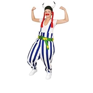 Ikumaal Gallier-Kostüm, To08 XL, mit Helm und Zöpfen!, für Erwachsen-e Männer Frau-en, Kostüm-e Fasching Karneval Fasnacht Faschingskostüm-e Karnevalskostüm-e