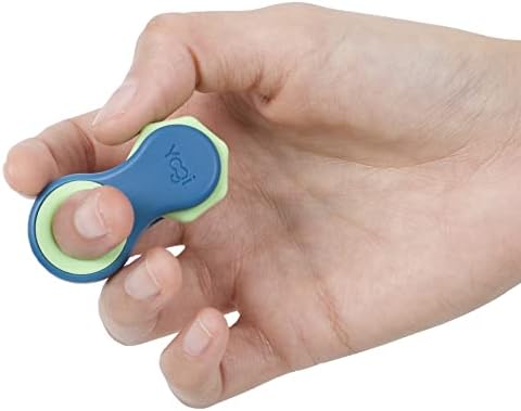 Yogi Fidget Toy, Adult Fidget Spinners, Anxiety Relief Items, Perfect for ADHD, ADD, and Autism, for Kids and Adults, Cool Gadgets with Five Ring Sizes, Easy to use Sensory Toys (Ocean Design)