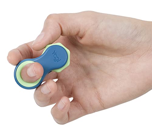 Yogi Fidget Toy, Adult Fidget Spinners, Anxiety Relief, Perfect for ADHD, ADD, and Autism, Quiet Fidget Toys for Adults and Kids, Cool Gadgets, Five Ring Sizes, Easy to use Sensory Toys - Ocean