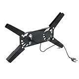 2. Fashion and light design, stable operation, two 6cm fans, large air volume, can effectively help the laptop 