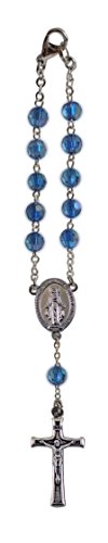 Cathedral Art (Abbey & CA Gift) September/Sapphire Birthstone Car Rosary
