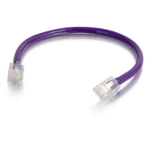 Image of C2G 00472 Cat5e Cable - Snagless Unshielded Ethernet Network Patch Cable, Purple (14 Feet, 4.26 Meters)