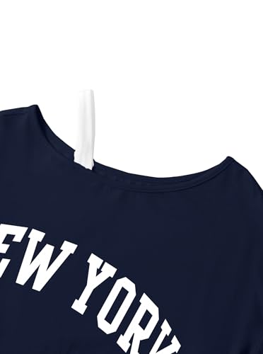 Image of Girls Off The Shoulder Tops Asymmetrical Short Sleeve Crop Top Cute Summer Tee Shirts