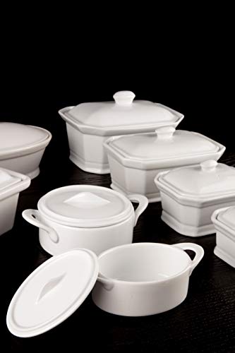 Cosy & Trendy RH46635 Terrine mit Deckel, Porzellan, Weiß, 1 l - Image 4