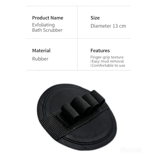 Guante exfoliante corporal sin dolor: disco reutilizable con correa de mano 3