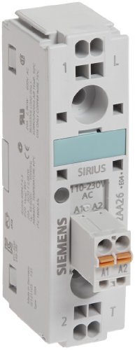 Siemens 3RW30 47-1BB14 Soft Starter, Screw Terminals, S3 Size, 200-480V Rated Operational Voltage, 110-230V Control Supply Voltage, 106A Rated Operational Current at 40 Degrees Celsius