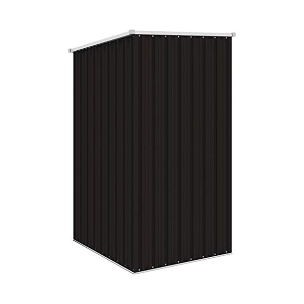 Vigleco Gerätehaus Braun 87x98x159 cm Verzinkter Stahl – Bild 6