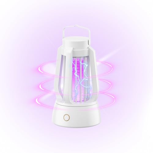 Bug Zapper Outdoor Indoor, Electric Fly Zapper with 4ft Power Cord, Three Modes Mosquito Killer?Waterproof Portable Mosquito Zapper for Home,Patio,Camping