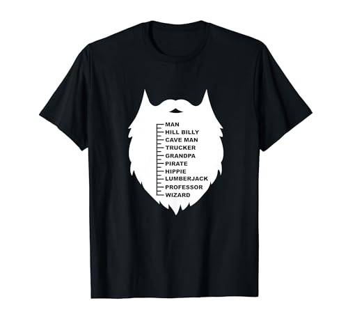 Bart Maßtabelle Bartlänge Bartlänge Bartmann T-Shirt Bart Maßtabelle Bartlänge Bartlänge Bartmann T-Shirt