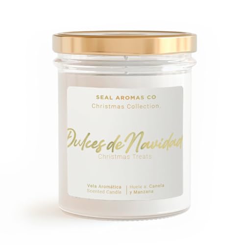 SEAL AROMAS - Vela [ Huele a Canela y Manzana ] Dulces de Navidad Christmas Collection | Vela...