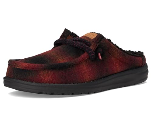 HEYDUDE Men's Wally Slip Cozy Plaid Slip-On2