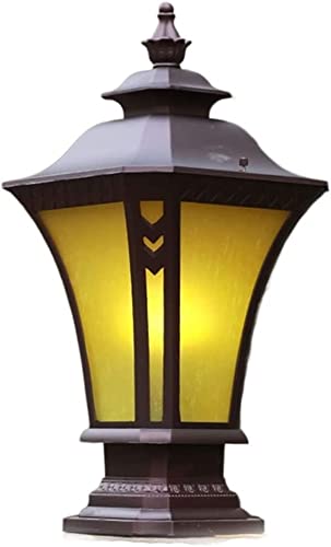 Lanterne pour poteau de jardin au style antique pour sublimer vos soirées en terrasse