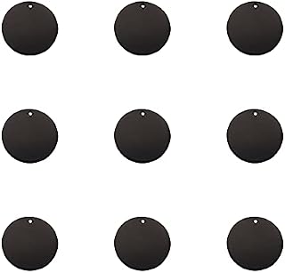 PandaHall Stainless Steel Blank Stamping Tag Pendants for DIY Jewelry Making