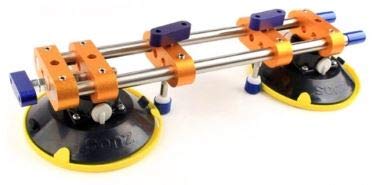 Ventosa Nivelado de Encimeras | Ventosa doble para unión y nivelado de juntas de encimeras | Nivelador de superficies con ajuste preciso para reparaciones | 150mm de diámetro